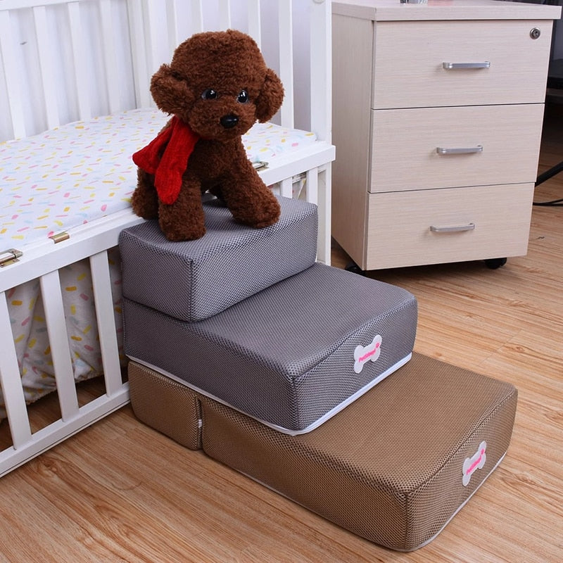 Luxury Dog Steps for Bed – Non-Slip, Joint-Friendly Dog Stairs for Couch and Pet Access 5