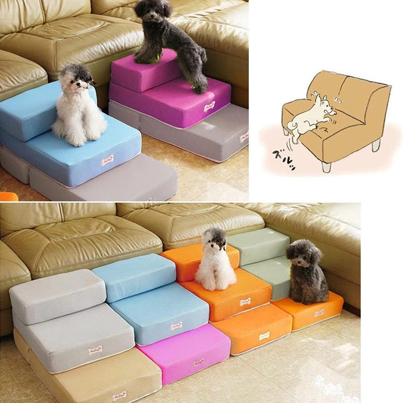 Luxury Dog Steps for Bed – Non-Slip, Joint-Friendly Dog Stairs for Couch and Pet Access 7
