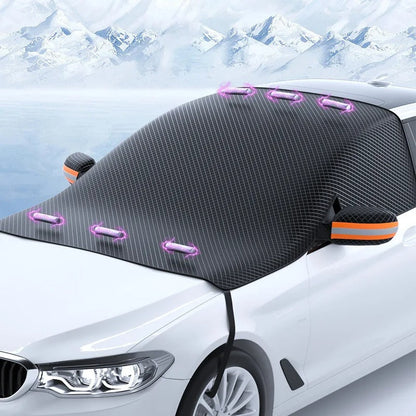 Magnetic Car Snow Cover for Year-Round Protection – Durable Oxford Fabric, Easy Installation 0