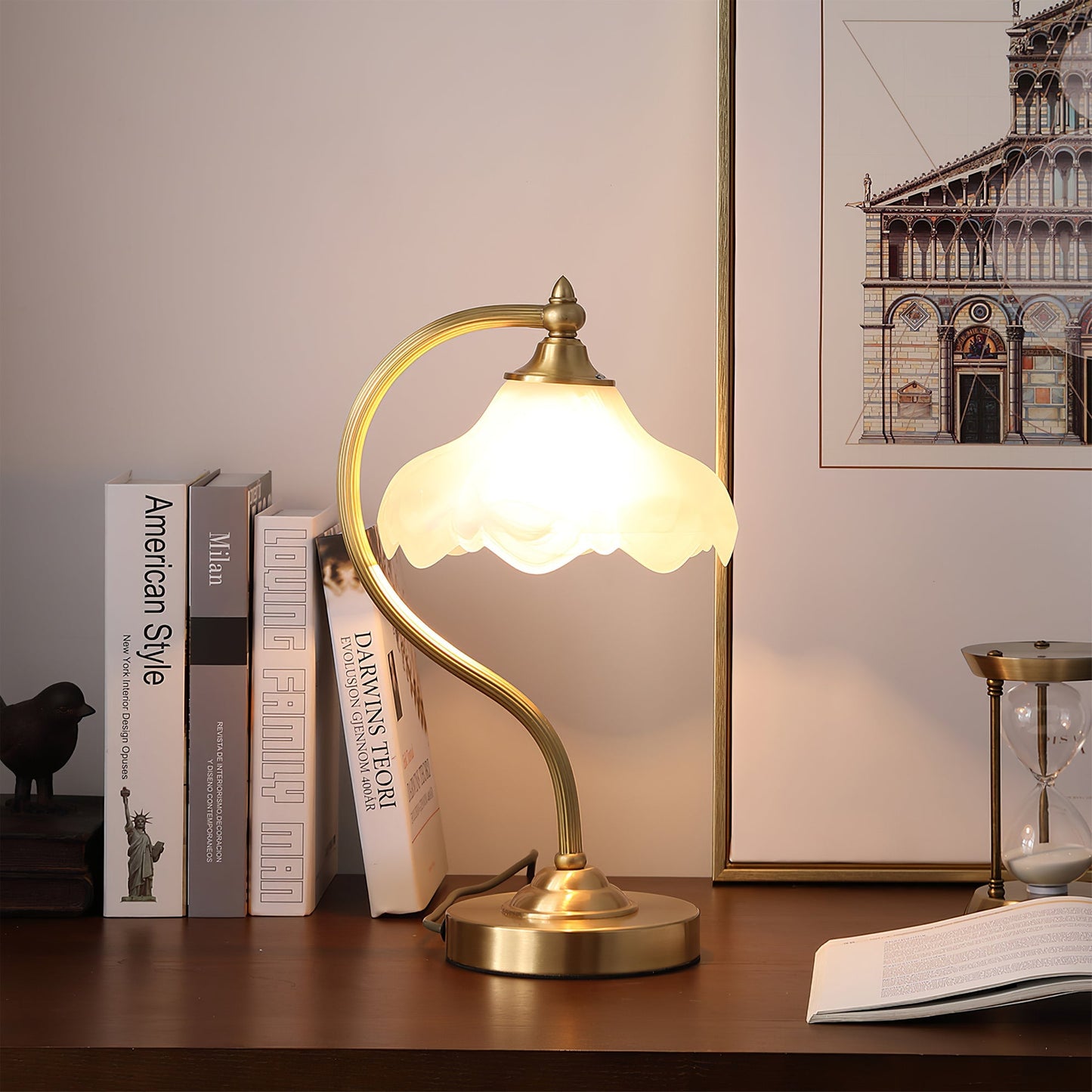 FloraLuxe - Lampe de table sophistiquée