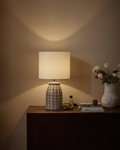 CeramLuxe – Classic Table Lamp with Artistic Touch