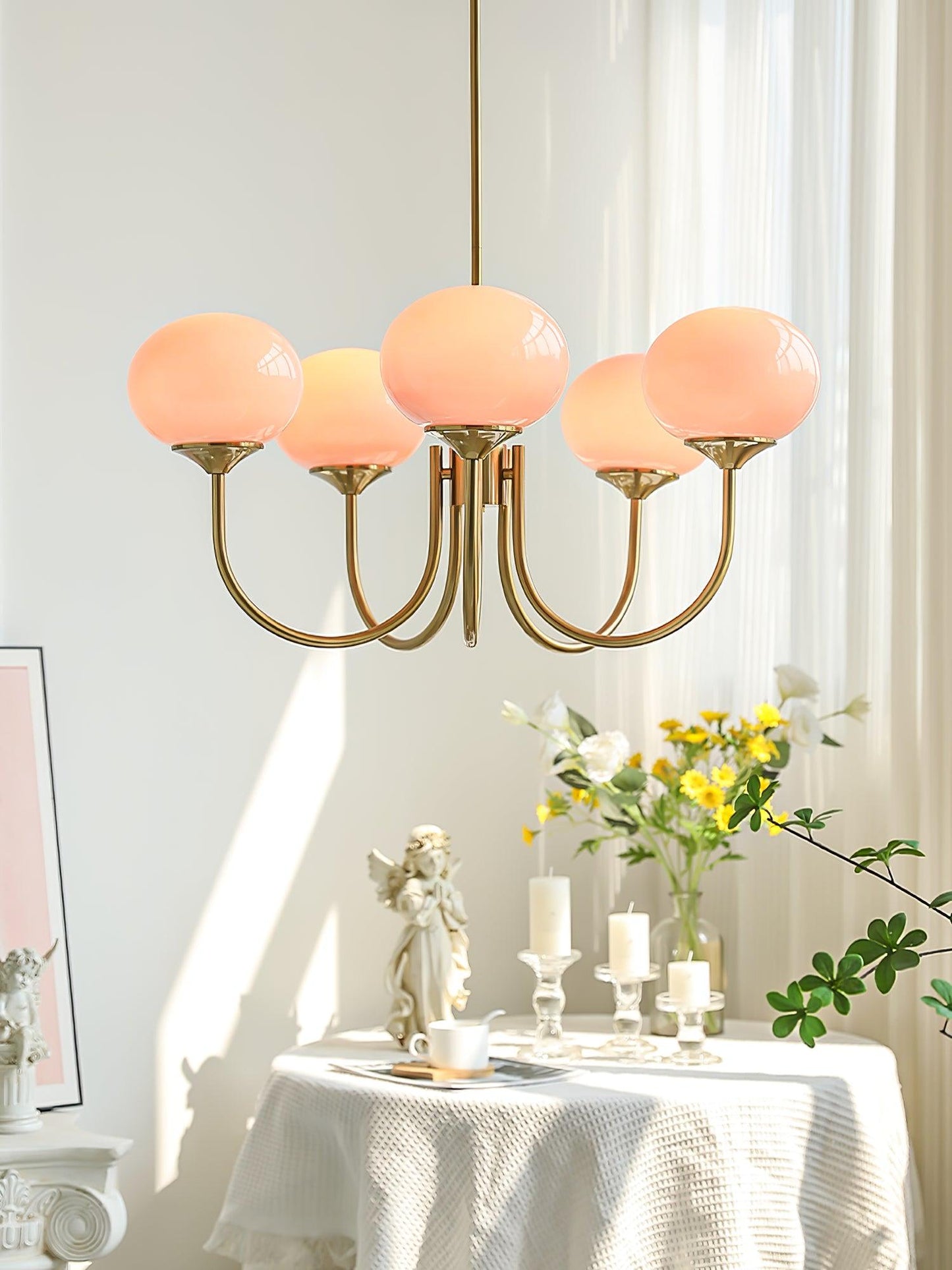 FluffyGleam – Marshmallow Chandelier Design