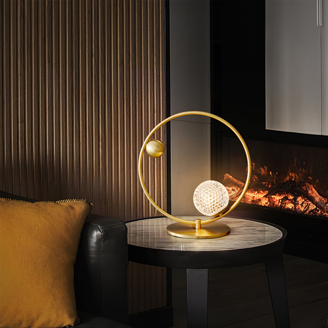 GlobeLume – Stylish Table Lamp with Circular Glass Diffusers
