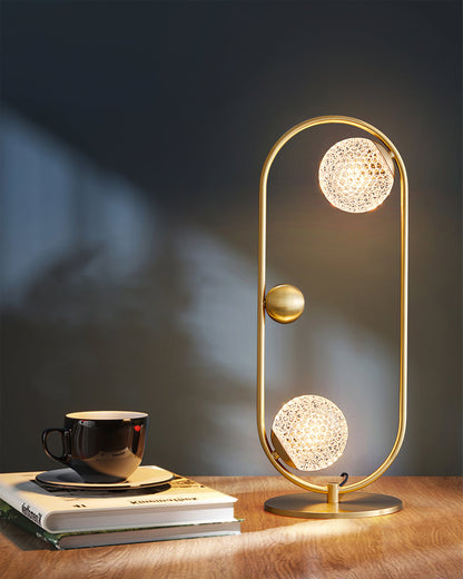 GlobeLume – Stylish Table Lamp with Circular Glass Diffusers