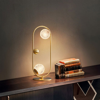 GlobeLume – Stylish Table Lamp with Circular Glass Diffusers
