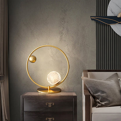 GlobeLume – Stylish Table Lamp with Circular Glass Diffusers