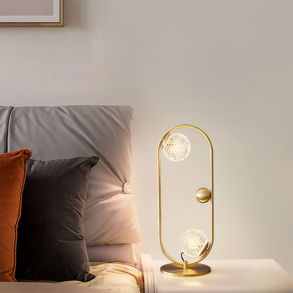GlobeLume – Stylish Table Lamp with Circular Glass Diffusers