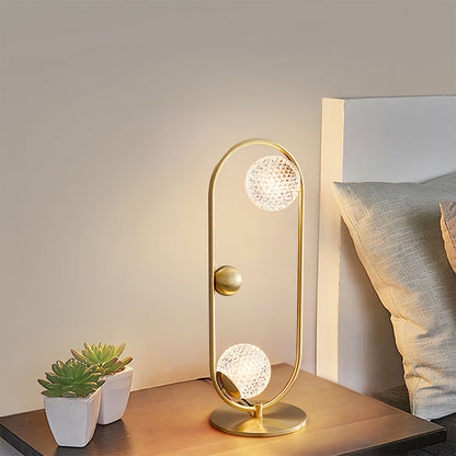 GlobeLume – Stylish Table Lamp with Circular Glass Diffusers