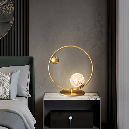 GlobeLume – Stylish Table Lamp with Circular Glass Diffusers