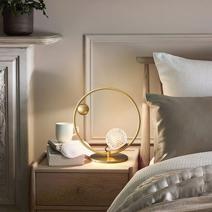 GlobeLume – Stylish Table Lamp with Circular Glass Diffusers