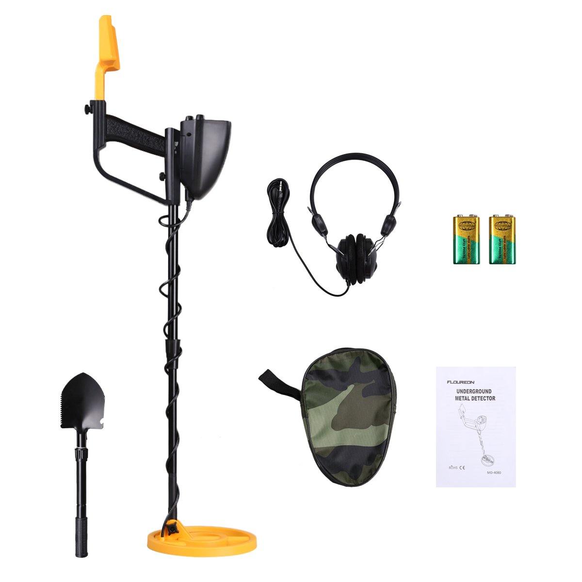 Mega Detector Gold Metal Detector With Shovel + Headphones 0
