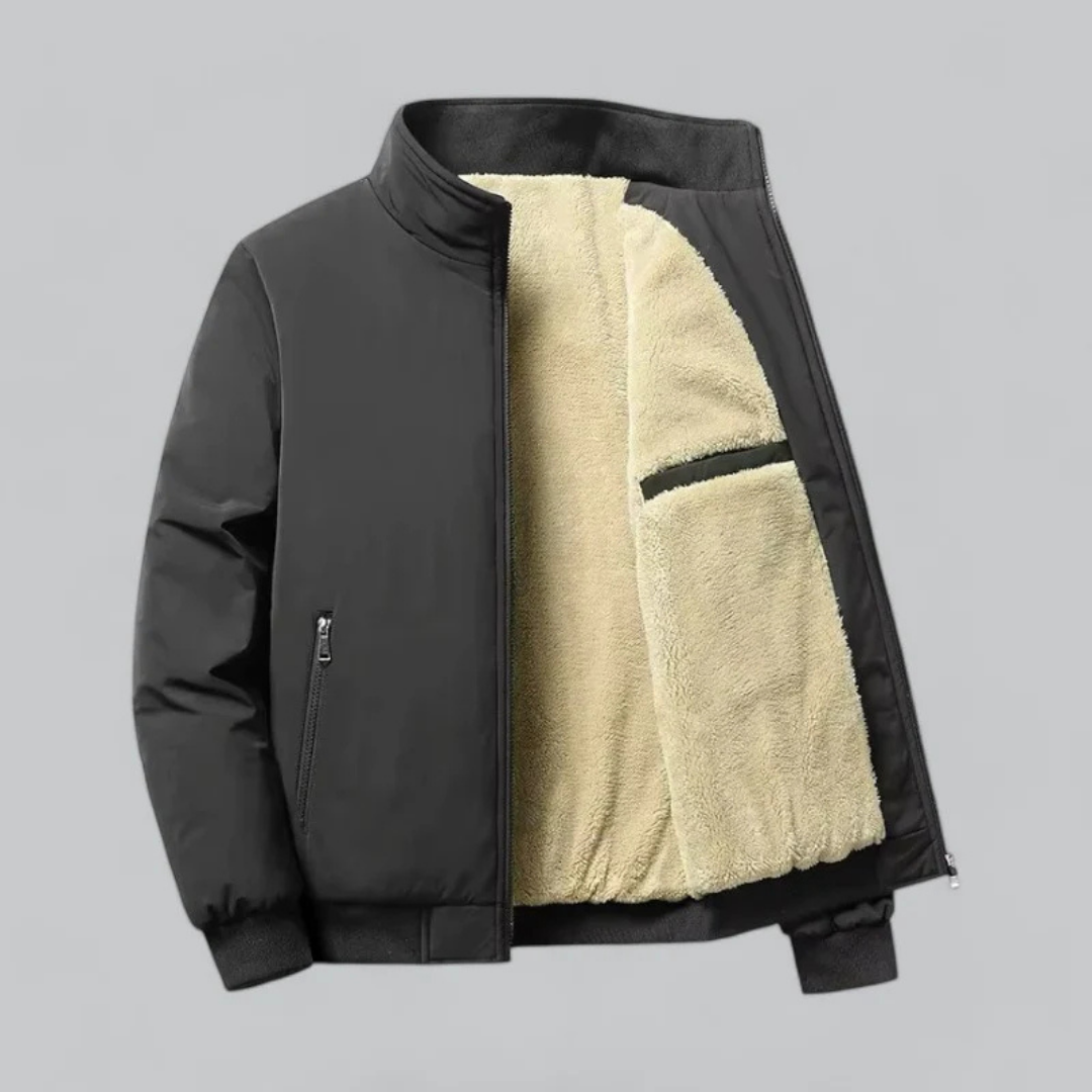 Men's Cozy Stylish Bomber Warm Jacket | Hidden Pocket 0