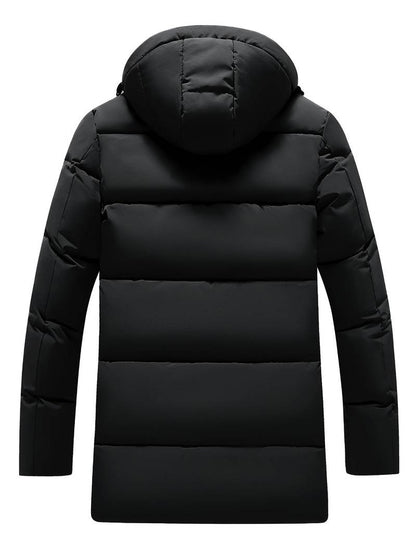 Men's Long Quilted Winter Jacket with Graphene Lining and Hood – Best Winter Coat for Casual Wear 1