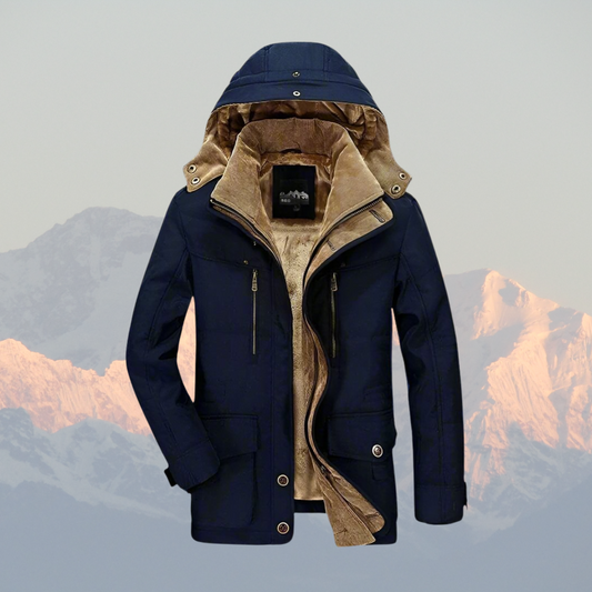 Men's Parka Jacket with Faux Fur Lining – Waterproof Winter Jacket for Cold Weather Protection 0