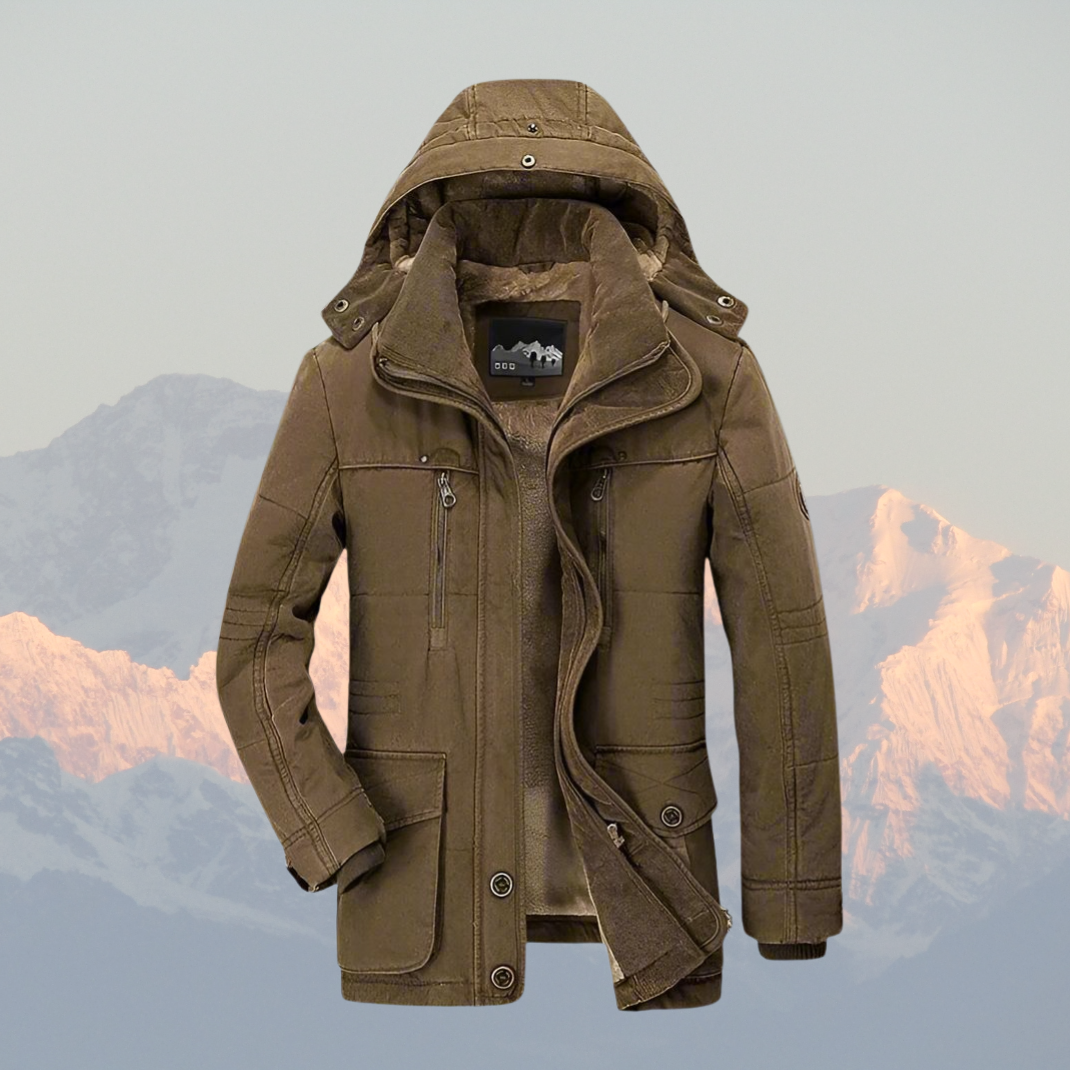 Men's Parka Jacket with Faux Fur Lining – Waterproof Winter Jacket for Cold Weather Protection 2
