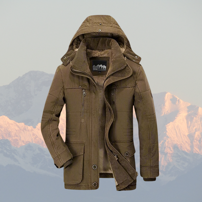 Men's Parka Jacket with Faux Fur Lining – Waterproof Winter Jacket for Cold Weather Protection 2