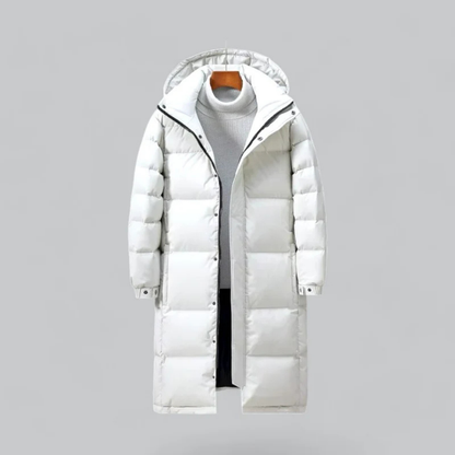 Men's Puffer Long Hooded Winter Coat | Warm 1
