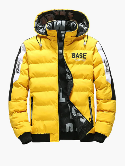 Men's Water-Resistant Quilted Puffer Jacket with Hood - Regular Fit Winter Coat for Urban Style 0