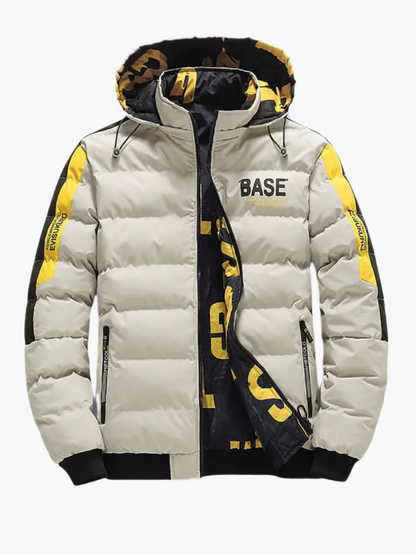 Men's Water-Resistant Quilted Puffer Jacket with Hood - Regular Fit Winter Coat for Urban Style 1