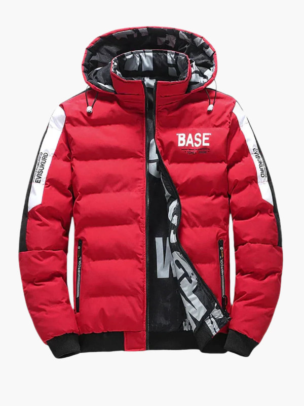 Men's Water-Resistant Quilted Puffer Jacket with Hood - Regular Fit Winter Coat for Urban Style 2