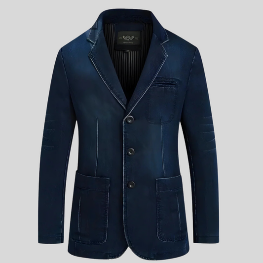 Men's denim jacket – Classic cut with a vintage edge 0