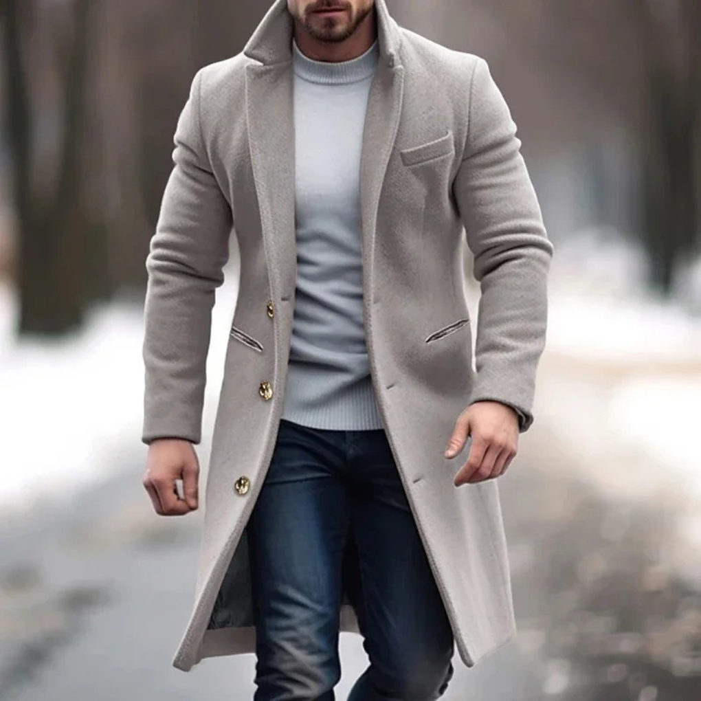 Men's wool blend jacket – elegant layer for cooler days 2