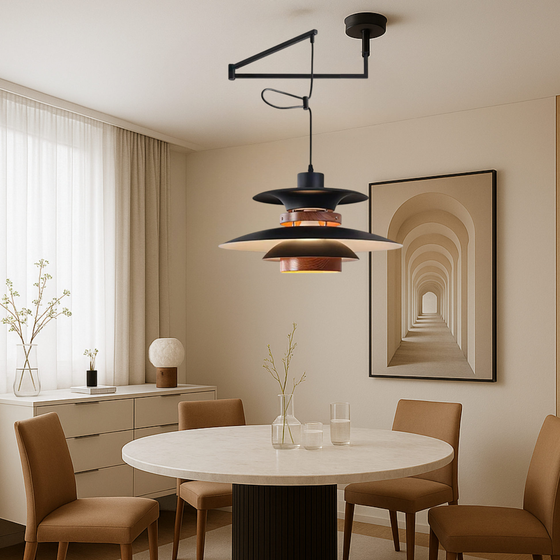 Merado Swing Arm Pendant Lamp 0