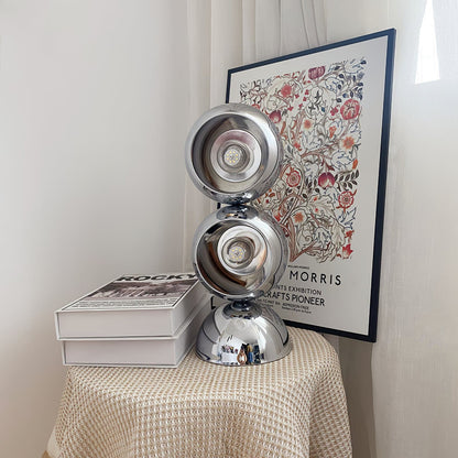 LuxeCharm - Lampada da Tavolo in Stile Mickey e Diffusione della Luce Accogliente