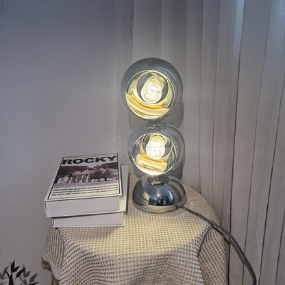 LuxeCharm - Lampada da Tavolo in Stile Mickey e Diffusione della Luce Accogliente