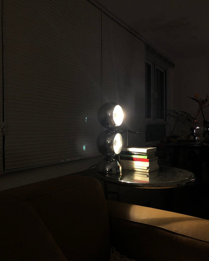 LuxeCharm - Lampada da Tavolo in Stile Mickey e Diffusione della Luce Accogliente