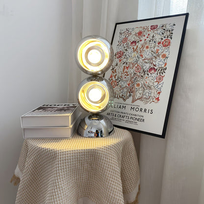 LuxeCharm - Lampada da Tavolo in Stile Mickey e Diffusione della Luce Accogliente