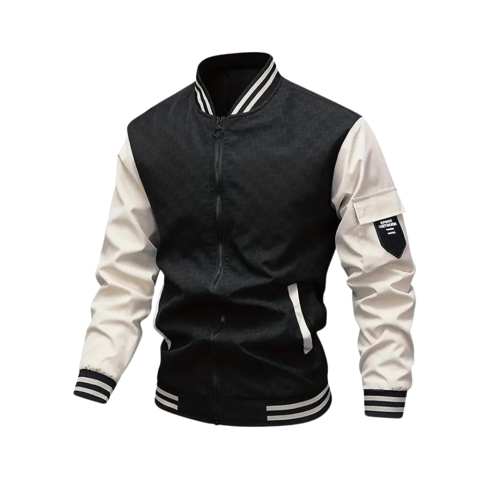 Milan | Men's autumn bomber jacket with two-tone design 1