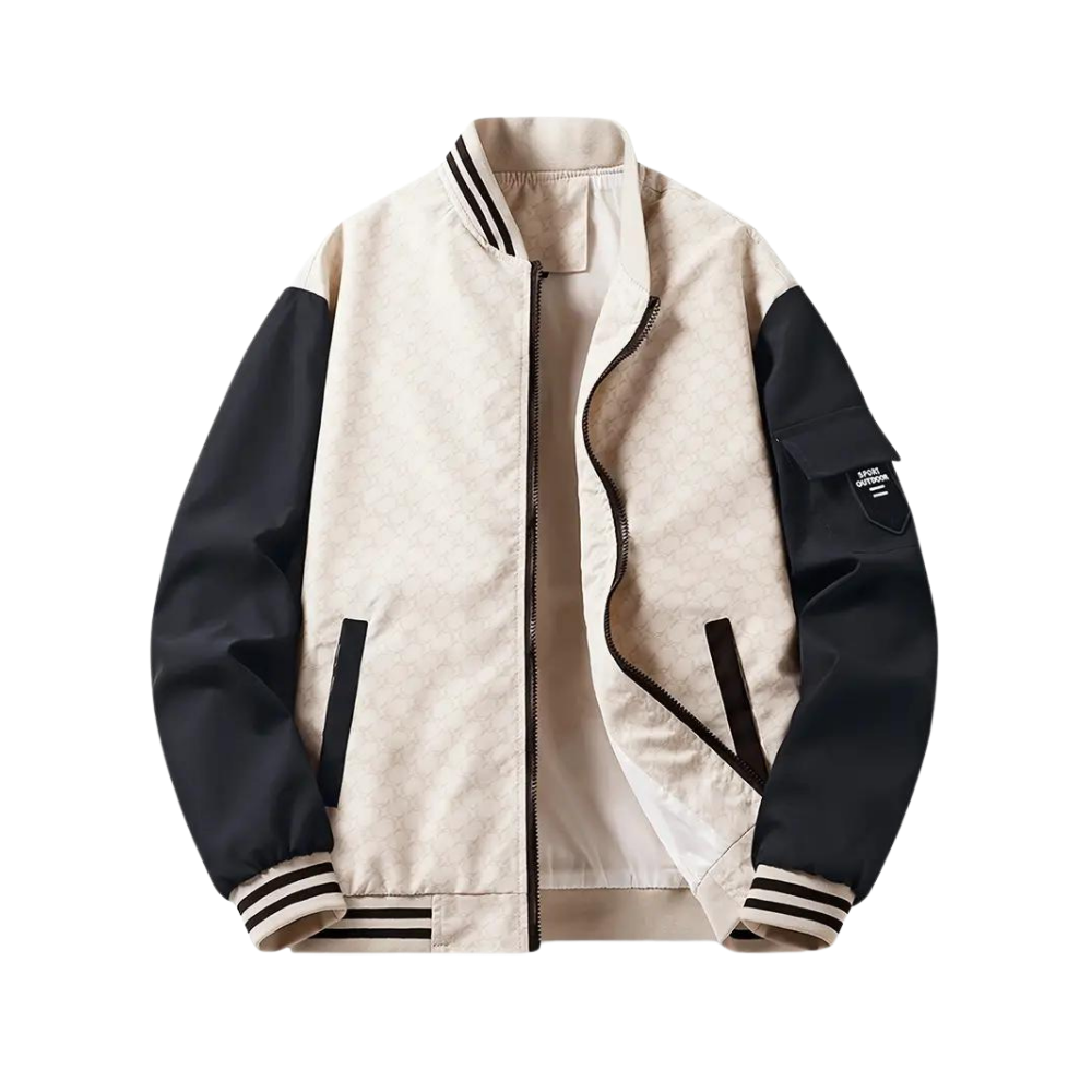 Milan | Men's autumn bomber jacket with two-tone design 3