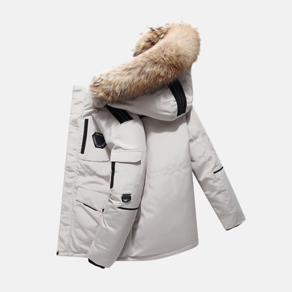 Milan | Winter coat with fur collar for men 0