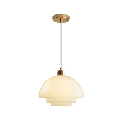 Milky white glass pendant lamp 3