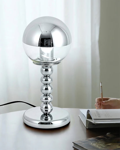 MirrorGlow – Minimalist Chrome Table Lamp