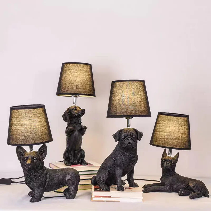 PuppyGlow - Lampe de bureau d'inspiration Art déco