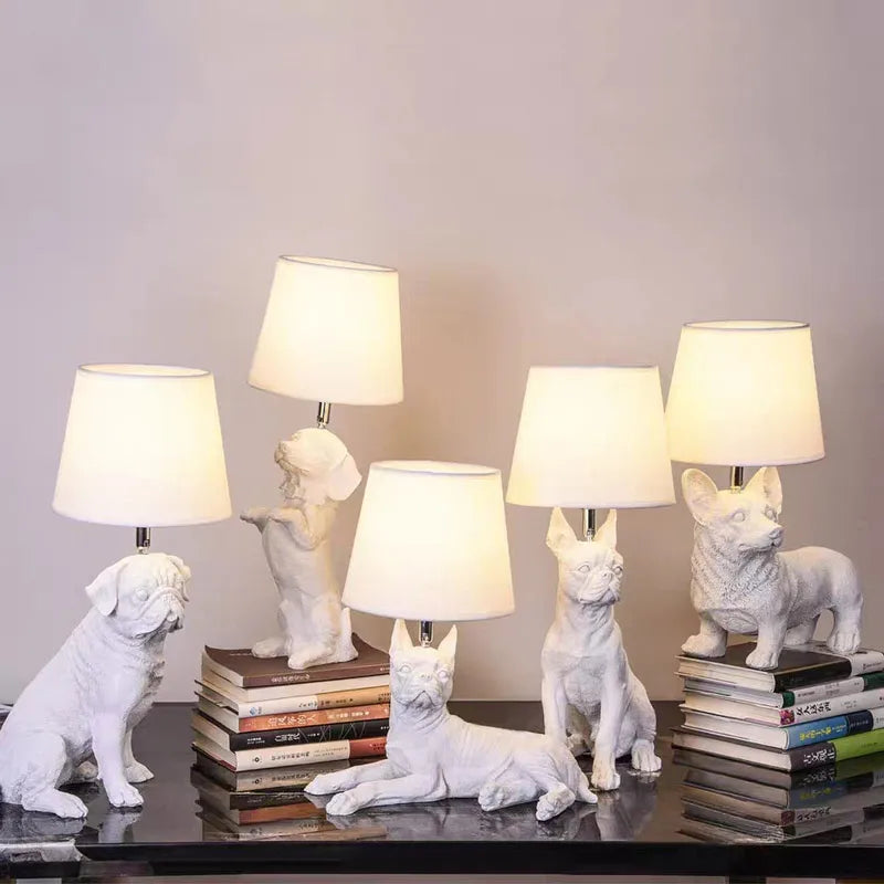 PuppyGlow - Lampe de bureau d'inspiration Art déco