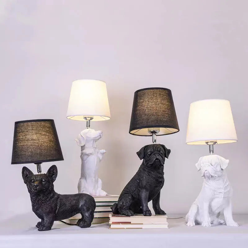 PuppyGlow - Lampe de bureau d'inspiration Art déco