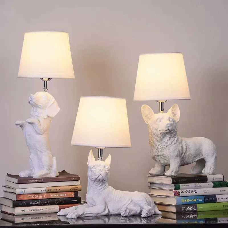 PuppyGlow - Lampe de bureau d'inspiration Art déco