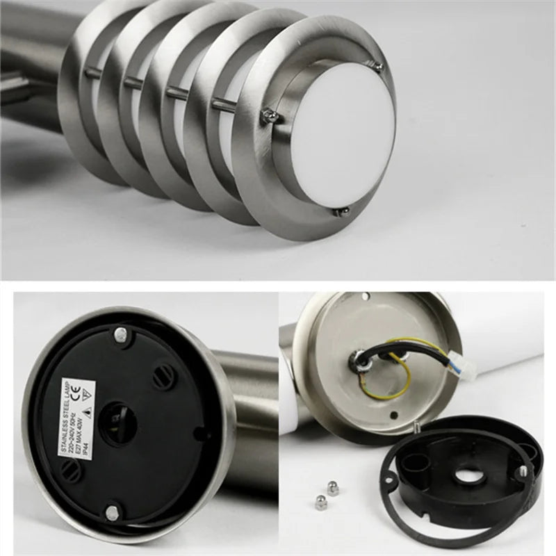 Astraglow - Weather-Resistant Stainless Steel Outdoor Wall Lights with LED-5