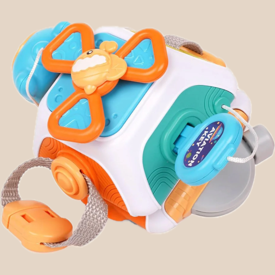 Montessori Cube Educational Toy for 1-4 Year Olds – Motor Skills Development, Interactive Fun 0