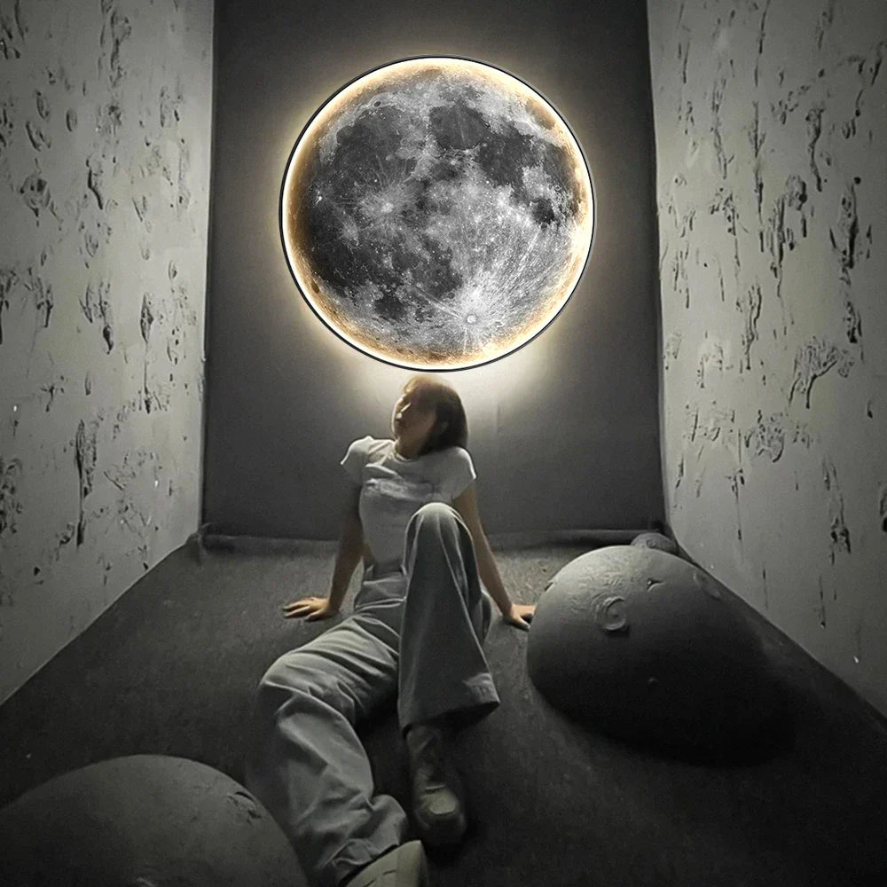 CelestialGlow – LED Moon-Shaped Wall Lamp