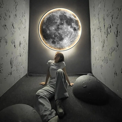 CelestialGlow – LED Moon-Shaped Wall Lamp