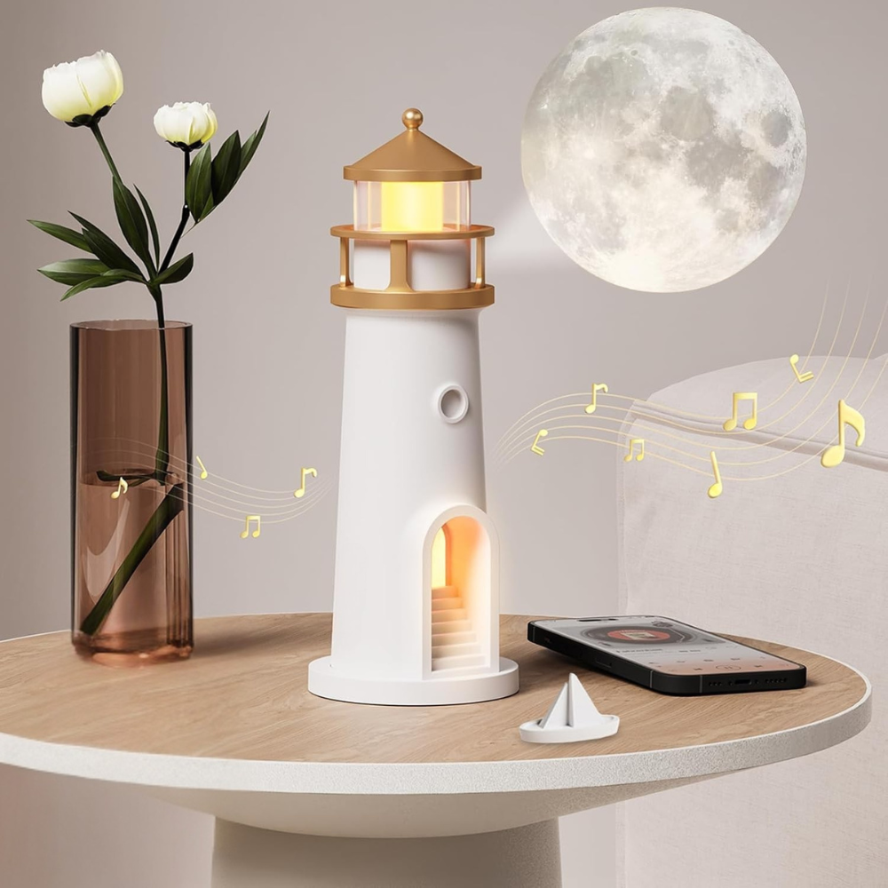 Moon Lamp Night Light Lighthouse Design Bedroom Decor 2