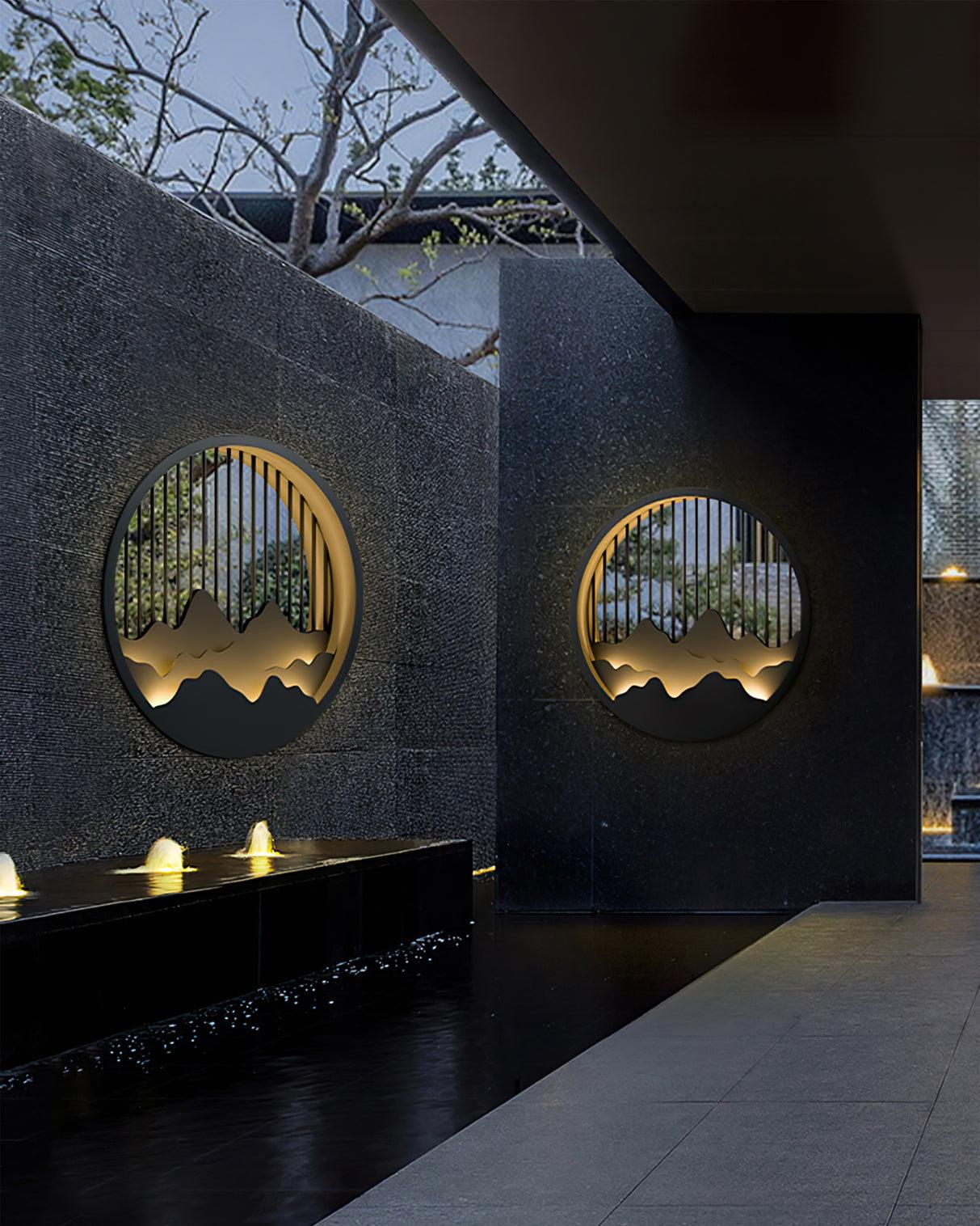 GlowSummit – Lámpara de Pared Exterior Elegante