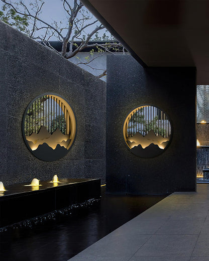 GlowSummit – Lámpara de Pared Exterior Elegante