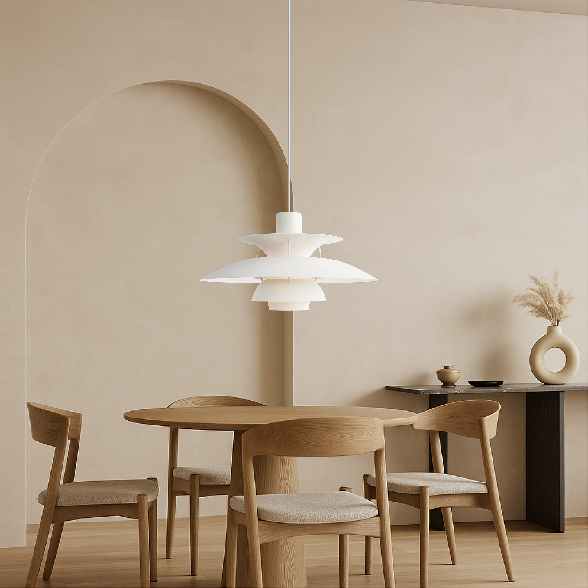 Multi-layered Danish pendant lamp 5