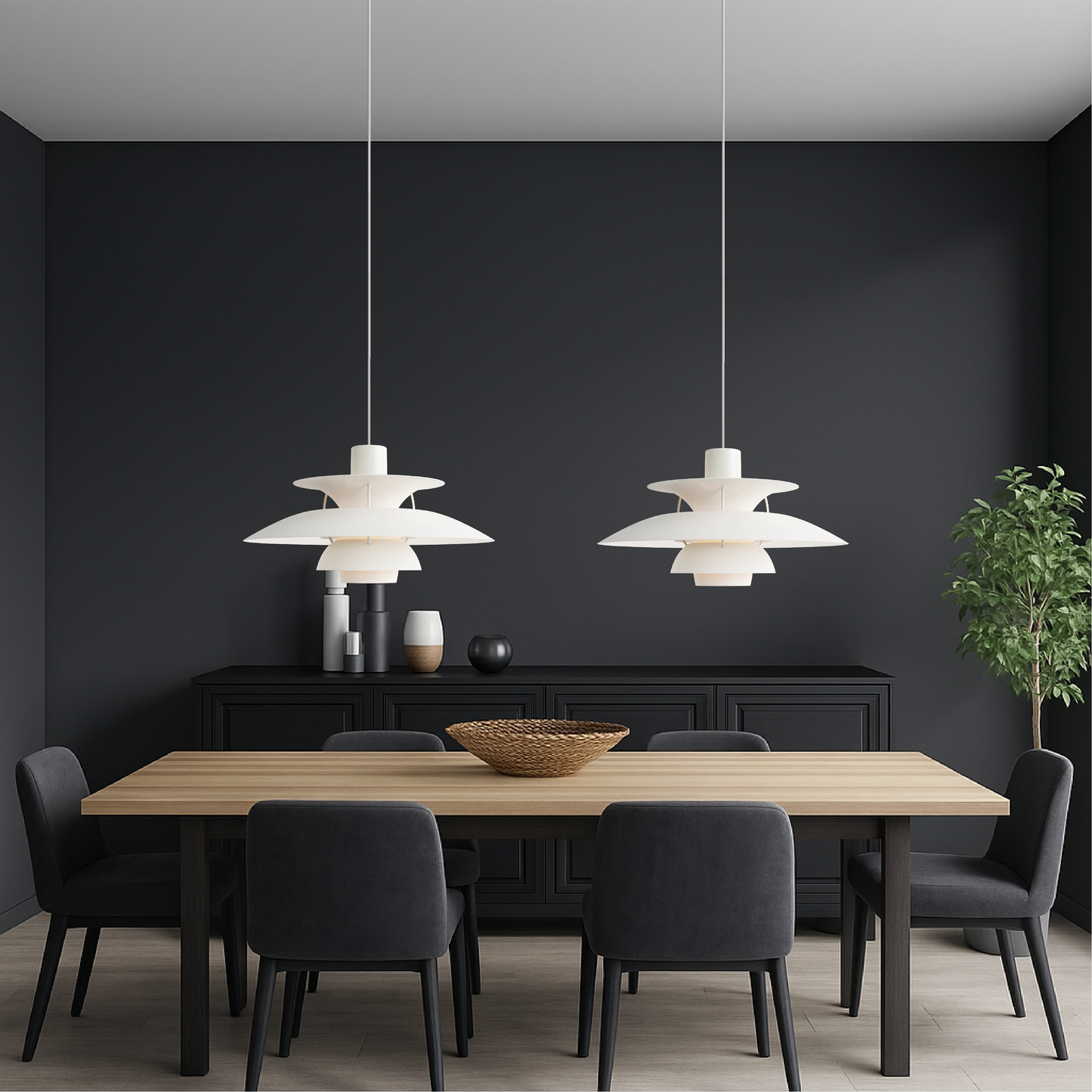 Multi-layered Danish pendant lamp 7