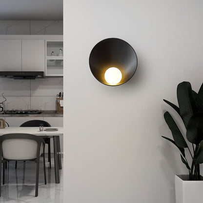 LuxeSphere – Round Nordic Wall Lamp for Contemporary Ambience